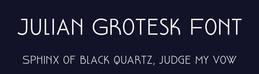 Julian Grotesk Font by Simon Dunford — Sans Serif Font — thumbnail 2