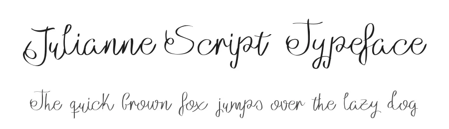 Julianne Script Typeface by ZeStudio — Script Handwritten Font