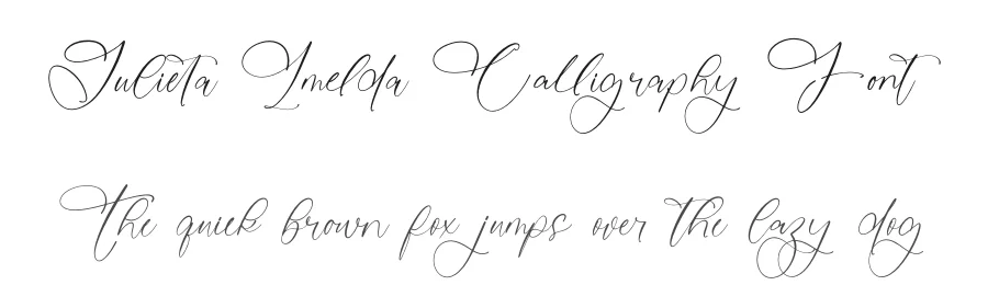 Julieta Imelda Calligraphy Font by stylishtype.co — Script Handwritten Font