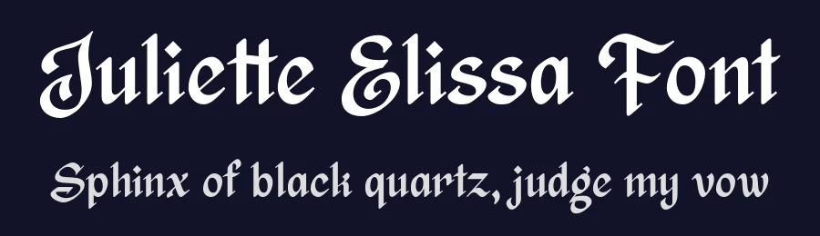 Juliette Elissa Font by grezlinestudio — Blackletter Font — thumbnail 2