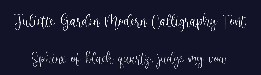 Juliette Garden Modern Calligraphy Font by balpirick — Script Handwritten Font — thumbnail 2