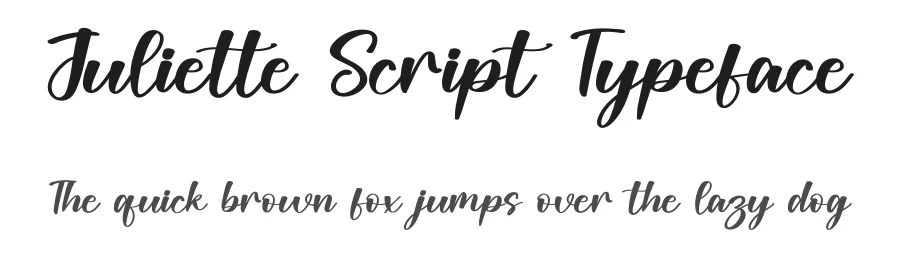 Juliette Script Typeface by inermediaSTUDIO — Display Font