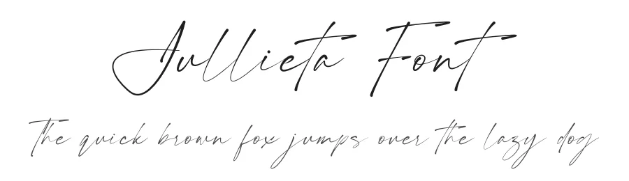 Jullieta Font by Rantautype — Script Handwritten Font