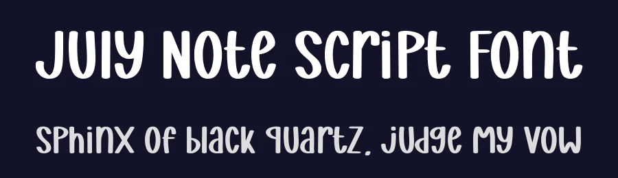 July Note Script Font by Craftedtype — Decorative Font — thumbnail 2