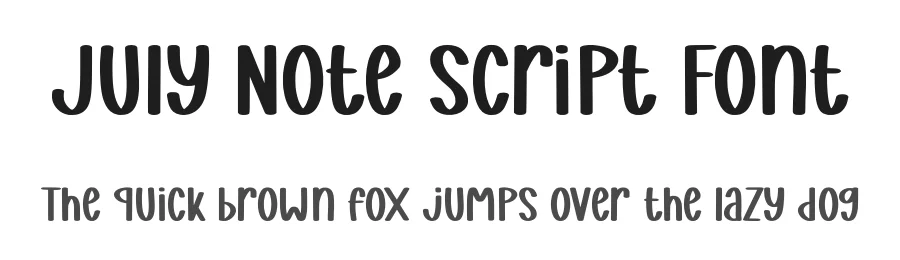 July Note Script Font by Craftedtype — Decorative Font