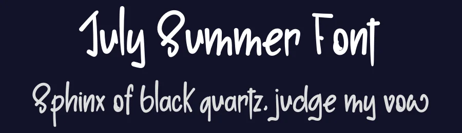 July Summer Font by levincreative — Display Font — thumbnail 2