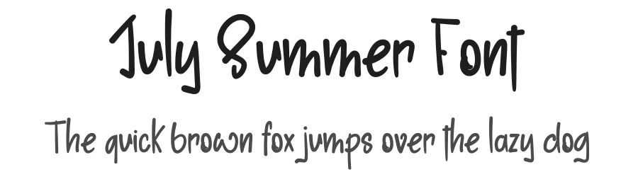 July Summer Font by levincreative — Display Font