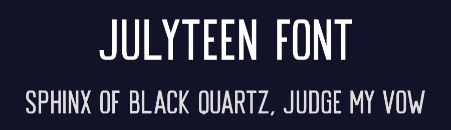 Julyteen Font by Funtype — Decorative Font — thumbnail 2