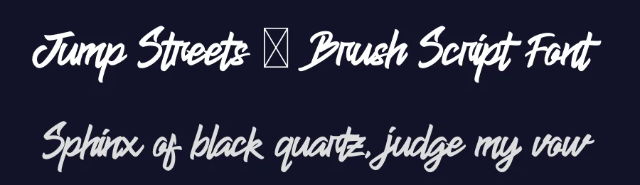 Jump Streets – Brush Script Font by Krakenbox — Script Handwritten Font — thumbnail 2