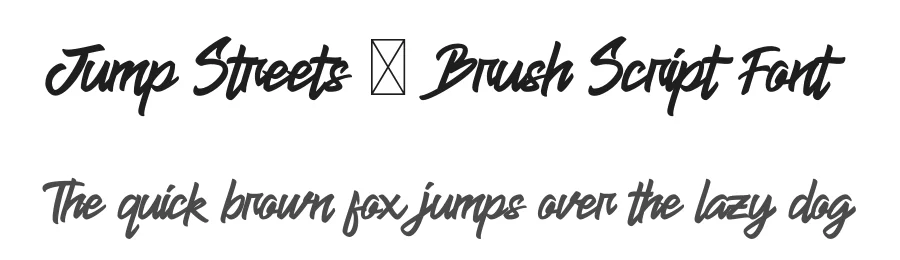Jump Streets β Brush Script Font by Krakenbox β Script Handwritten Font