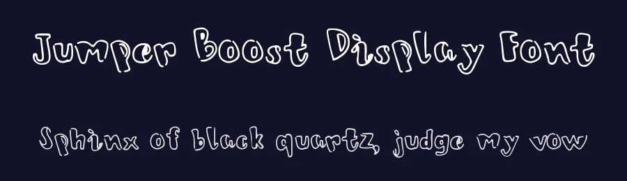 Jumper Boost Display Font by No Feelings Studio — Decorative Font — thumbnail 2