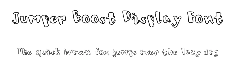 Jumper Boost Display Font by No Feelings Studio — Decorative Font