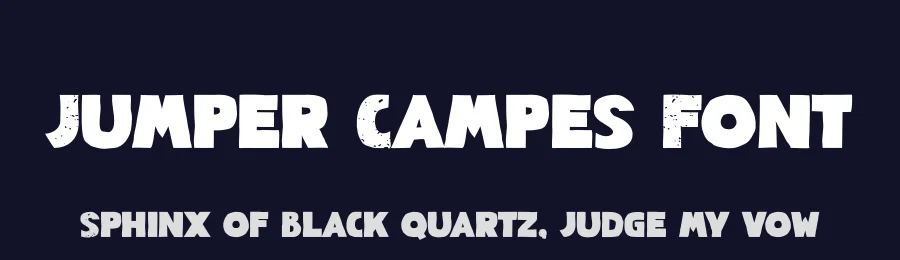 Jumper Campes Font by SlideShoot — Display Font — thumbnail 2