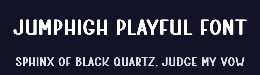Jumphigh Playful Font by freshtypeink — Display Font — thumbnail 2