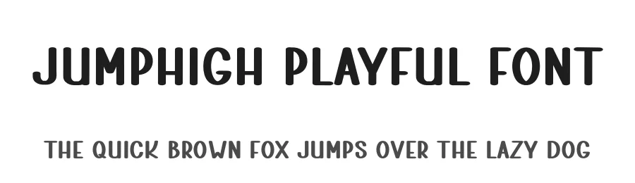 Jumphigh Playful Font by freshtypeink — Display Font