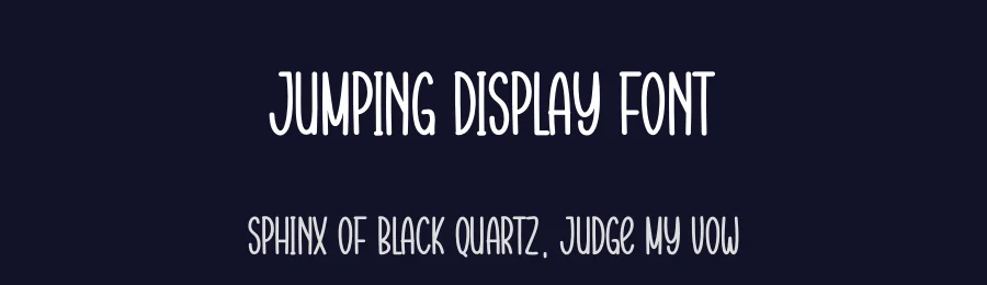 Jumping Display Font by Wati Studio — Display Font — thumbnail 2