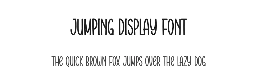 Jumping Display Font by Wati Studio — Display Font