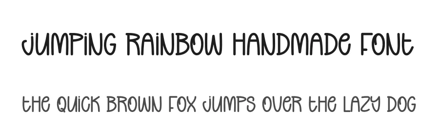 Jumping Rainbow Handmade Font by andikastudio — Display Font