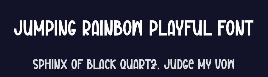 Jumping Rainbow Playful Font by andikastudio — Display Font — thumbnail 2