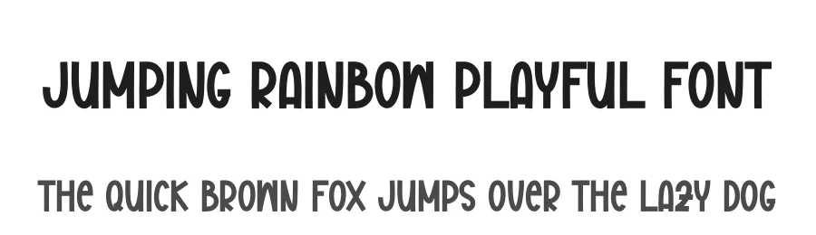 Jumping Rainbow Playful Font by andikastudio — Display Font