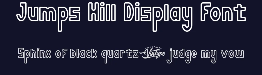 Jumps Hill Display Font by VinType — Sans Serif Font — thumbnail 2