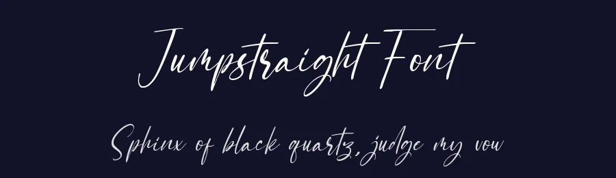 Jumpstraight Font by qwrtype — Script Handwritten Font — thumbnail 2