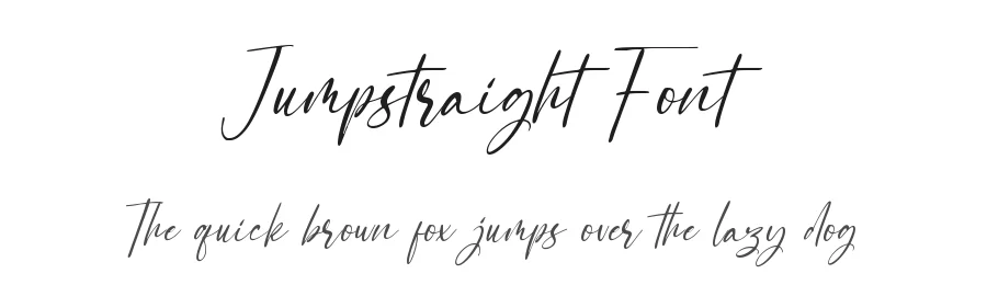 Jumpstraight Font by qwrtype — Script Handwritten Font