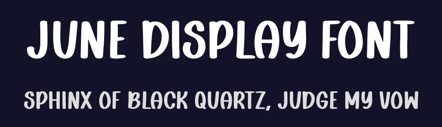 June Display Font by Craftedtype — Decorative Font — thumbnail 2