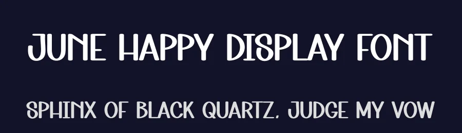 June Happy Display Font by andikastudio — Display Font — thumbnail 2