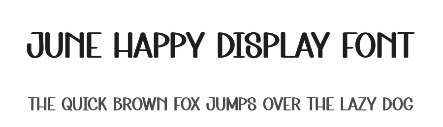 June Happy Display Font by andikastudio — Display Font