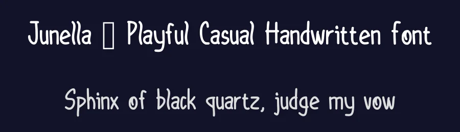 Junella – Playful Casual Handwritten Font by idealistudio — Script Handwritten Font — thumbnail 2