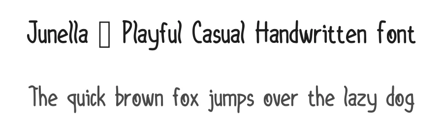 Junella – Playful Casual Handwritten Font by idealistudio — Script Handwritten Font