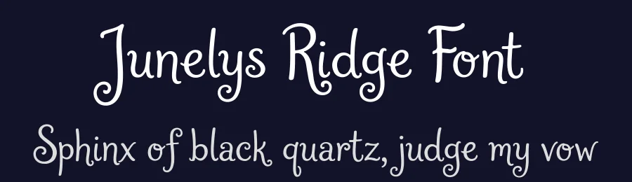 Junelys Ridge Font by letterhanna — Script Handwritten Font — thumbnail 2