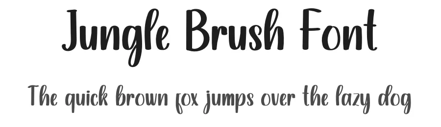 Jungle Brush Font by inermediaSTUDIO — Script Handwritten Font