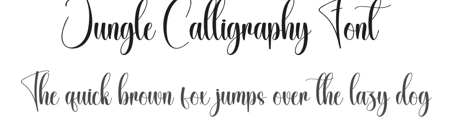 Jungle Calligraphy Font by creativeletter — Script Handwritten Font