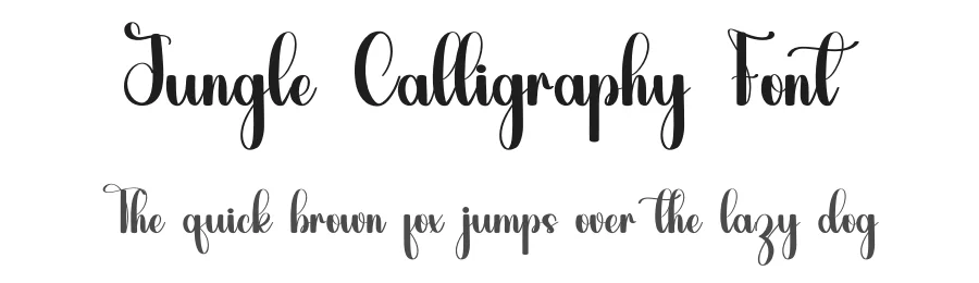 Jungle Calligraphy Font by inermediaSTUDIO — Script Handwritten Font