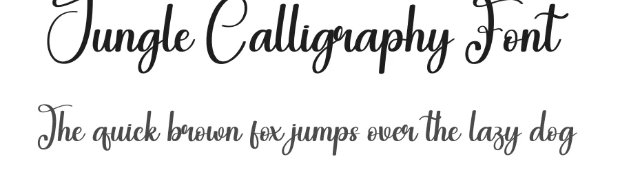 Jungle Calligraphy Font by andikastudio — Script Handwritten Font