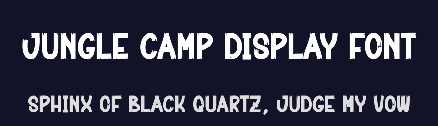 Jungle Camp Display Font by creativeletter — Script Handwritten Font — thumbnail 2