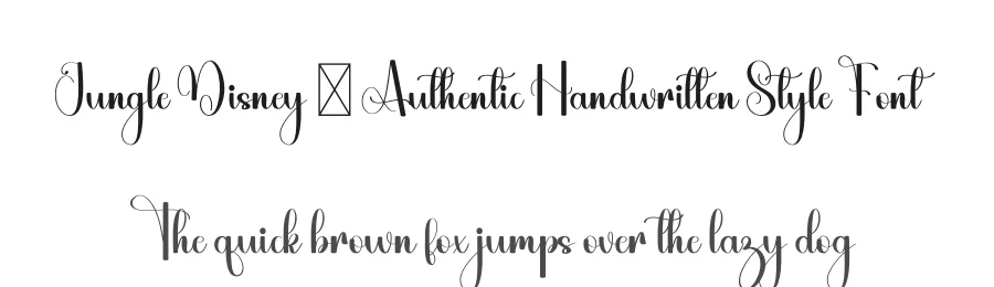 Jungle Disney – Authentic Handwritten Style Font by freshtypeink — Script Handwritten Font