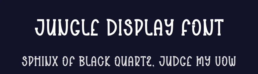 Jungle Display Font by freshtypeink — Display Font — thumbnail 2