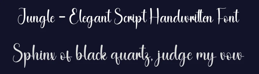 Jungle – Elegant Script Handwritten Font by andikastudio — Script Handwritten Font — thumbnail 2