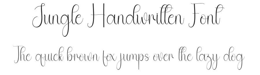Jungle Handwritten Font by andikastudio — Script Handwritten Font