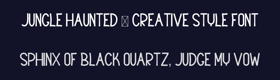 Jungle Haunted – Creative Style Font by freshtypeink — Display Font — thumbnail 2