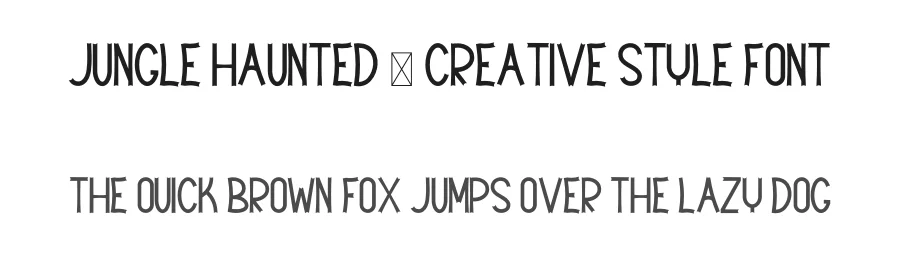 Jungle Haunted – Creative Style Font by freshtypeink — Display Font
