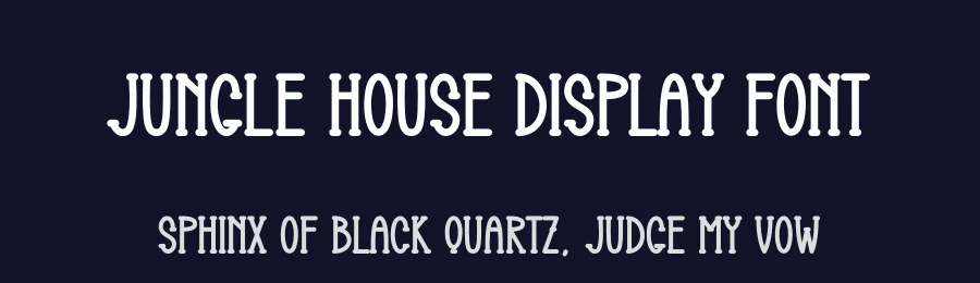 Jungle House Display Font by creativeletter — Display Font — thumbnail 2