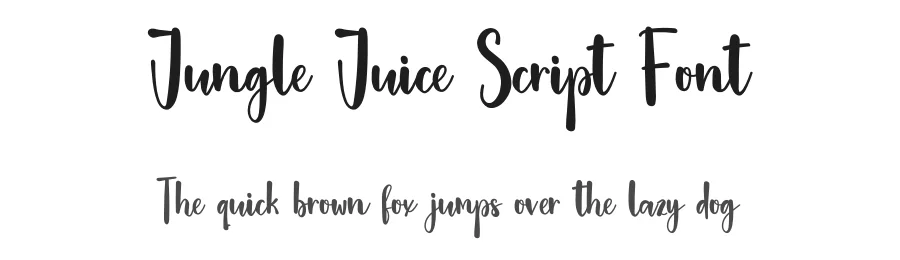 Jungle Juice Script Font by inermediaSTUDIO — Script Handwritten Font