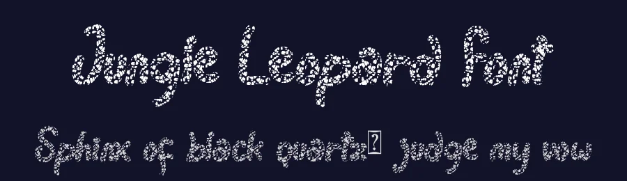 Jungle Leopard Font by Yoga Letter — Display Font — thumbnail 2