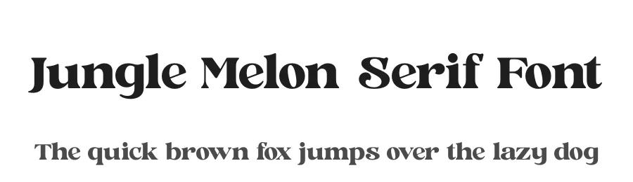 Jungle Melon Serif Font by timelesstype.co — Display Font