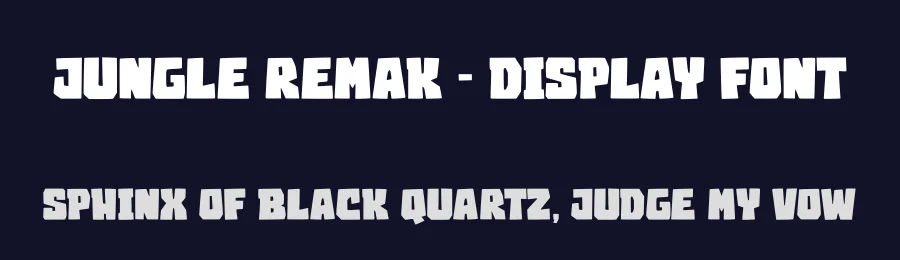 Jungle Remak – Display font by majelis art — Display Font — thumbnail 2