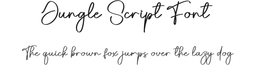 Jungle Script Font by creativeletter — Script Handwritten Font